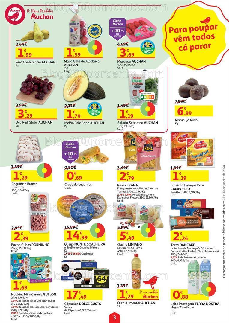 Antevisão Folheto AUCHAN Promoções de 24 a 30 janeiro