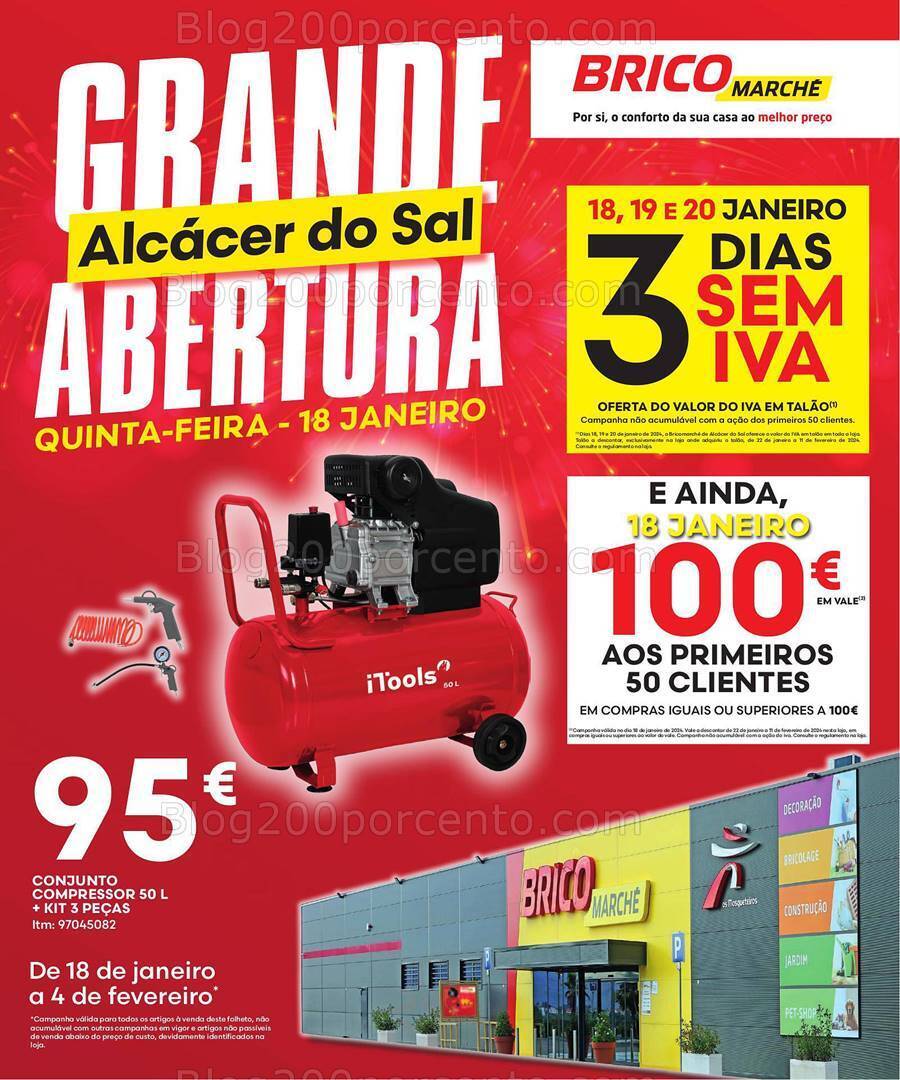 Antevisão Folheto BRICOMARCHÉ Aberturas Promoções de 18 janeiro a 4 fevereiro