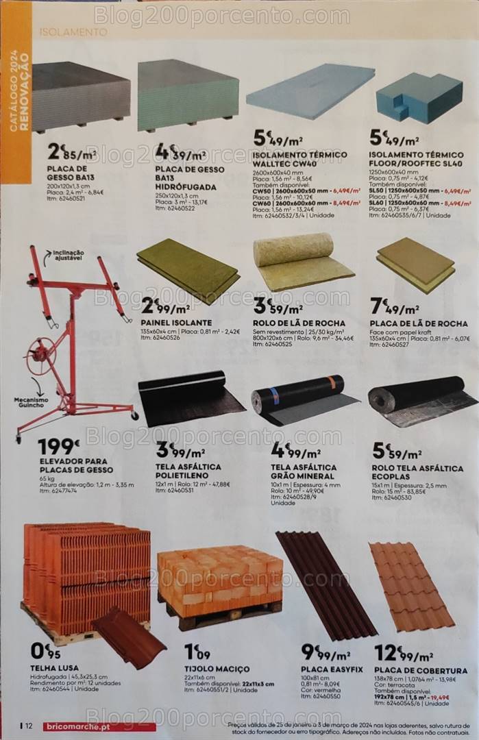 Antevisão Folheto BRICOMARCHÉ Promoções de 25 janeiro a 3 março