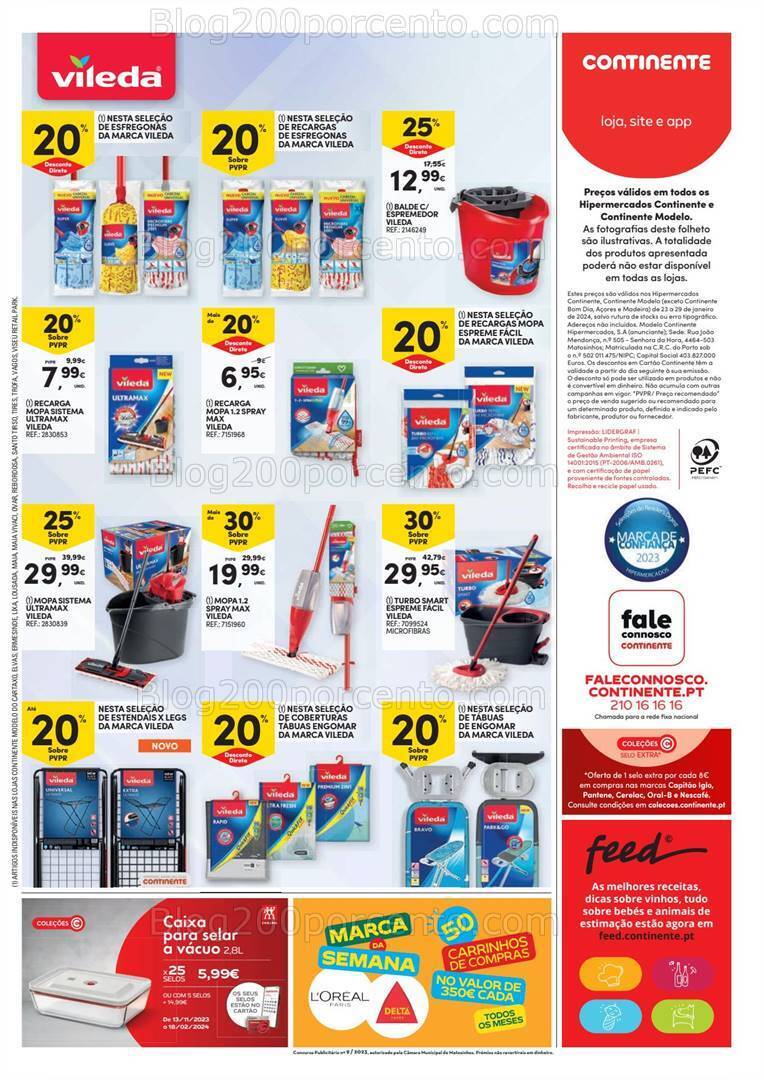 Antevisão Folheto CONTINENTE Bazar Promoções de 23 a 29 janeiro