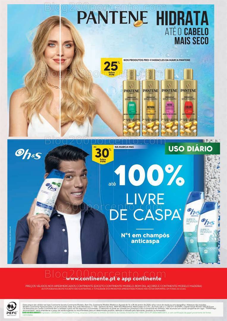 Antevisão Folheto CONTINENTE Beleza Promoções de 16 a 28 janeiro