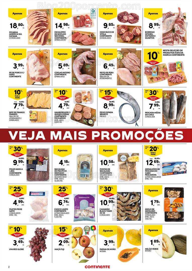 Antevisão Folheto CONTINENTE Promoções Fim de Semana - 12 a 15 janeiro