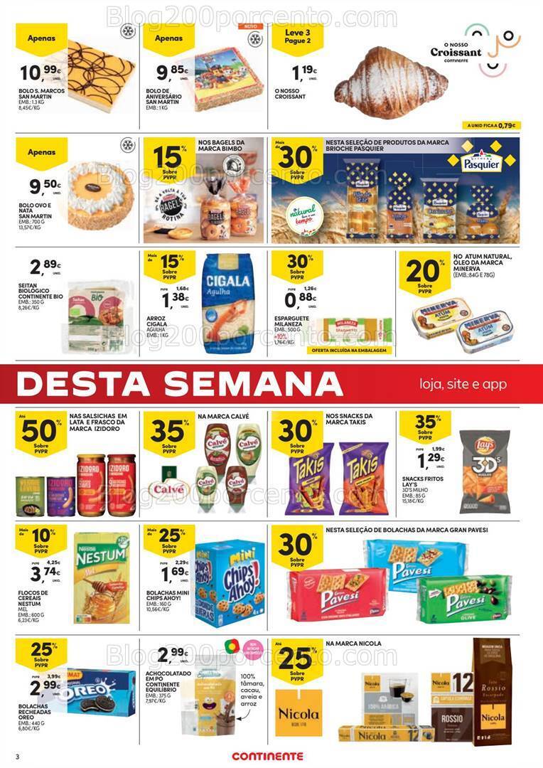 Antevisão Folheto CONTINENTE Promoções Fim de Semana - 12 a 15 janeiro