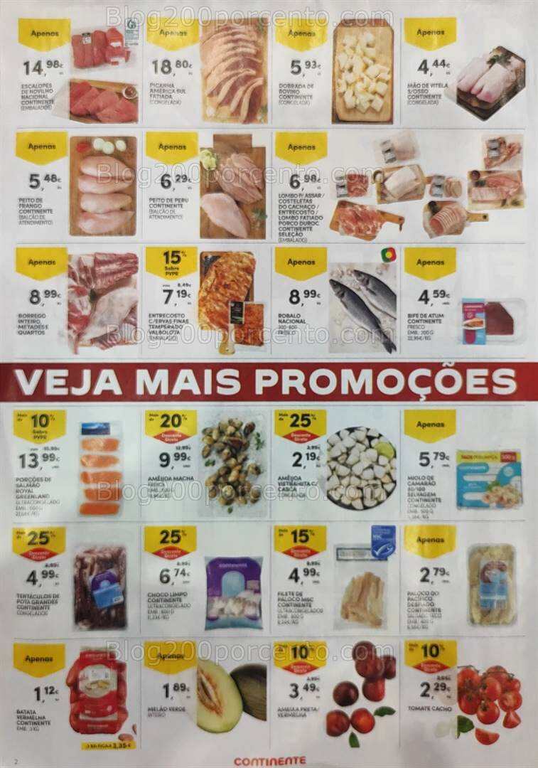 Antevisão Folheto CONTINENTE Promoções Fim de Semana - 19 a 22 janeiro