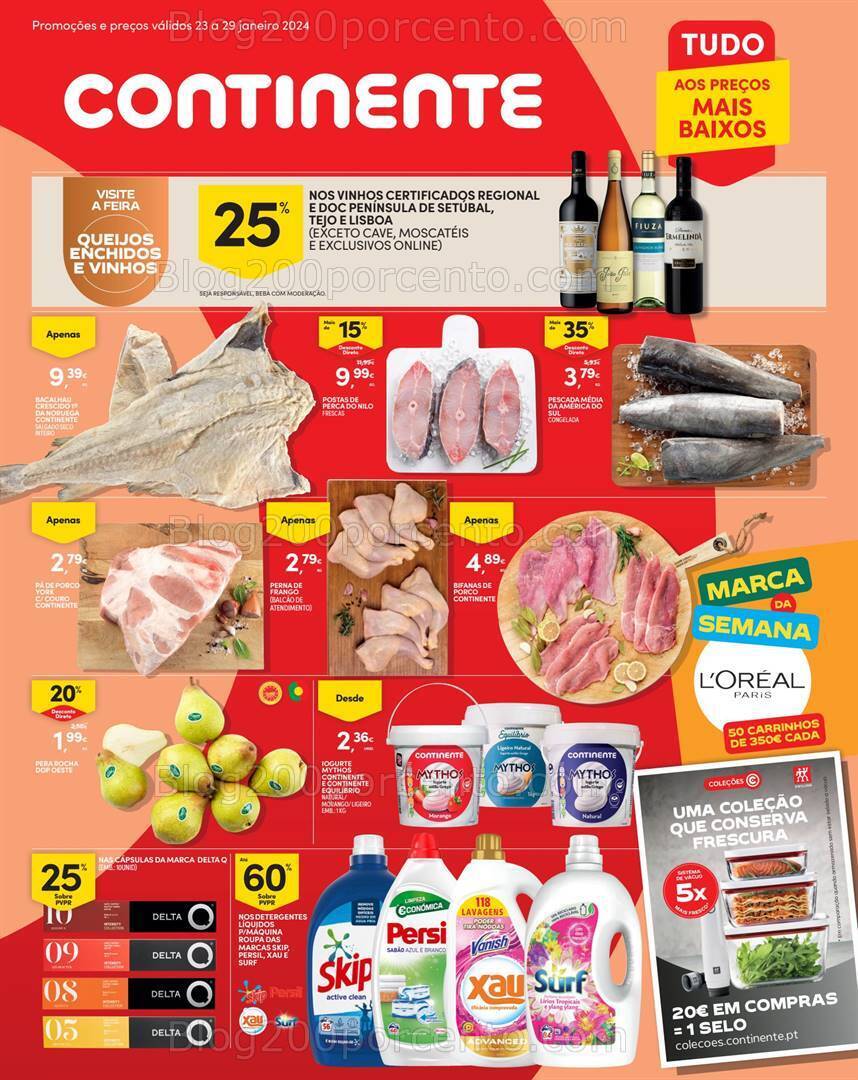 Antevisão Folheto CONTINENTE Madeira Promoções de 23 e 29 janeiro