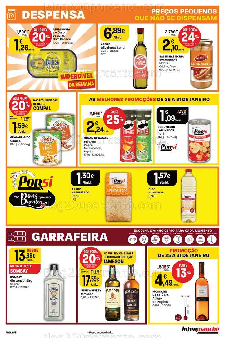 Antevisão Folheto INTERMARCHÉ Mini Promoções de 25 a 31 janeiro