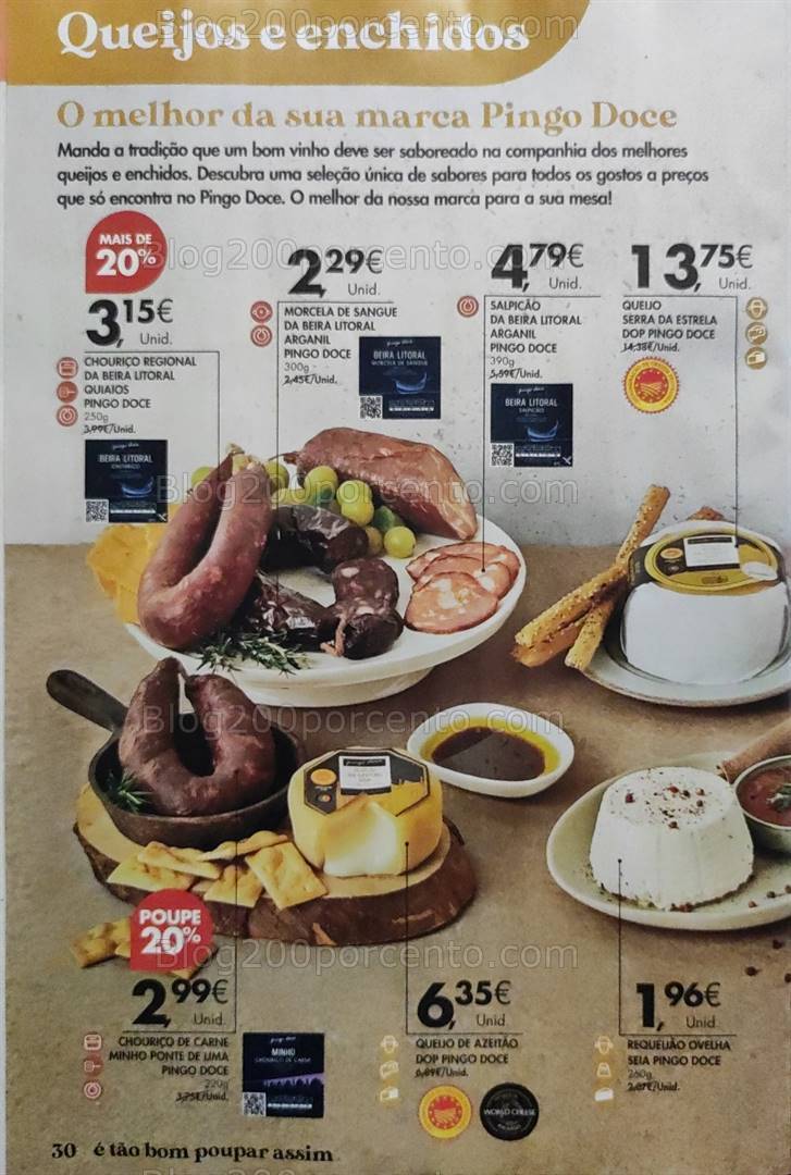 Antevisão Folheto PINGO DOCE Feira Queijos Enchidos e Vinhos - 16 janeiro a 19 fevereiro