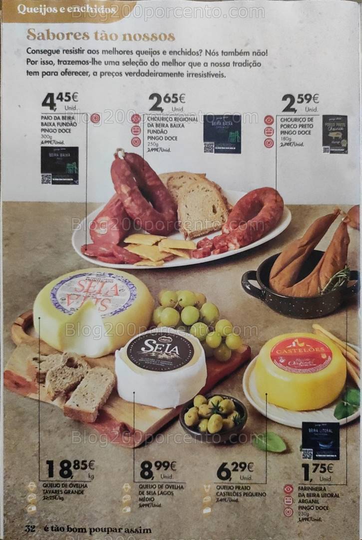 Antevisão Folheto PINGO DOCE Feira Queijos Enchidos e Vinhos - 16 janeiro a 19 fevereiro
