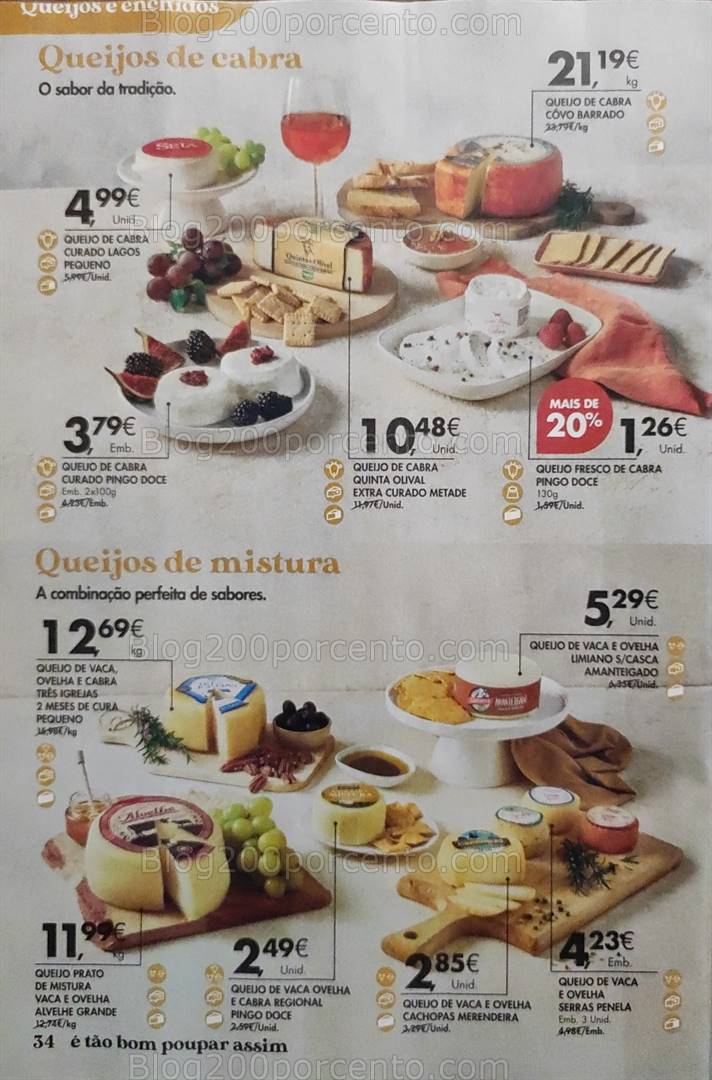 Antevisão Folheto PINGO DOCE Feira Queijos Enchidos e Vinhos - 16 janeiro a 19 fevereiro