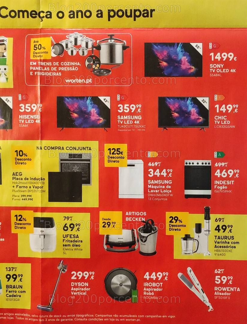 Antevisão Folheto WORTEN Saldos Promoções Fim de Semana - 12 a 15 janeiro