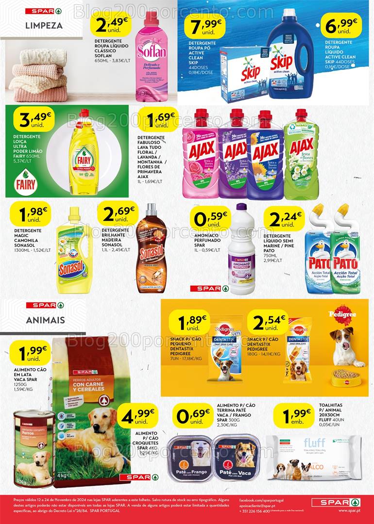 Antevisão Folheto SPAR Promoções de 12 a 24 novembro