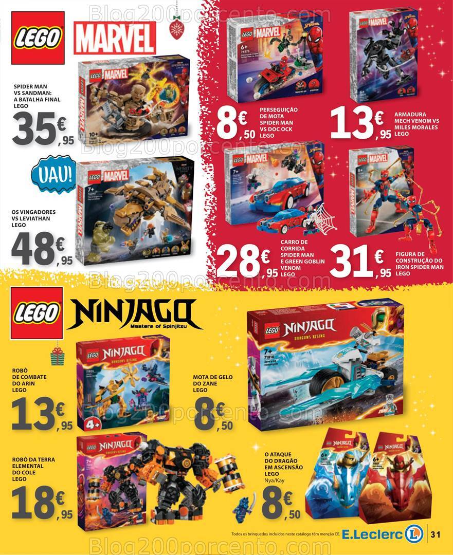 Antevisão Folheto E-LECLERC Brinquedos Natal - 12 novembro a 24 dezembro