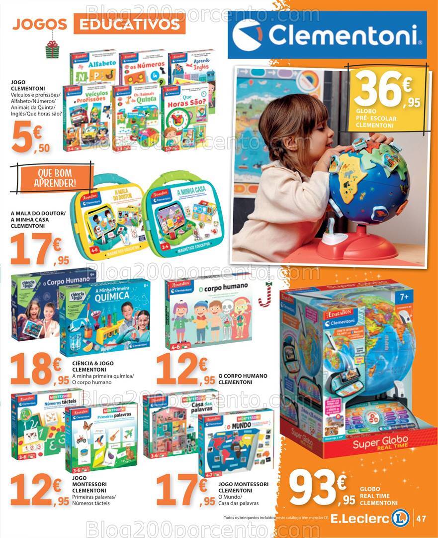 Antevisão Folheto E-LECLERC Brinquedos Natal - 12 novembro a 24 dezembro