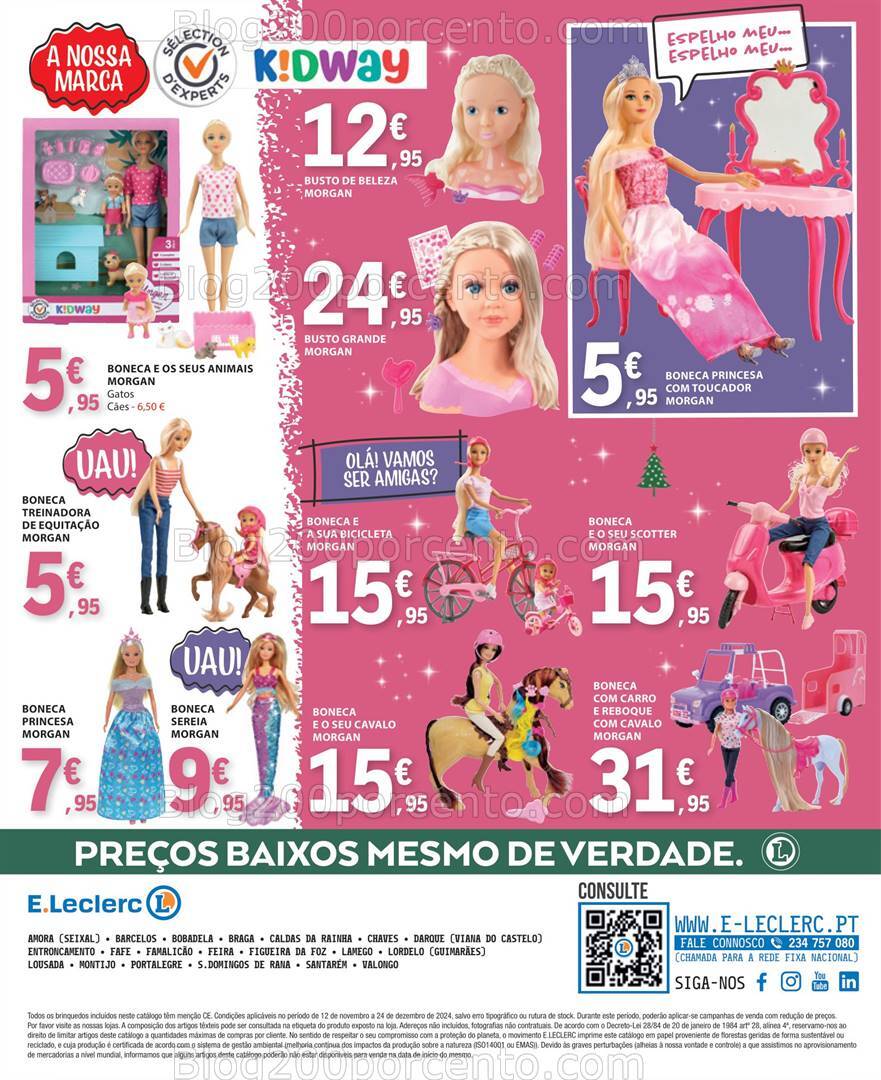 Antevisão Folheto E-LECLERC Brinquedos Natal - 12 novembro a 24 dezembro