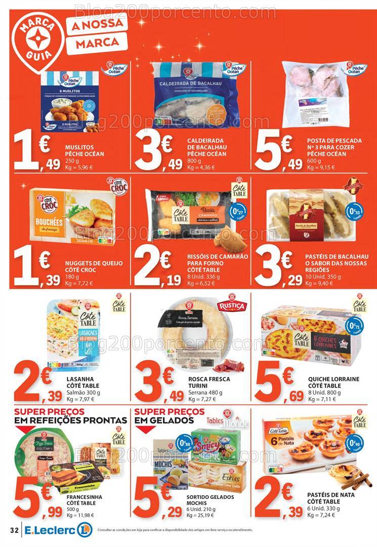 Antevisão Folheto E-LECLERC Especial Marca Própria Promoções de 7 a 13 novembro