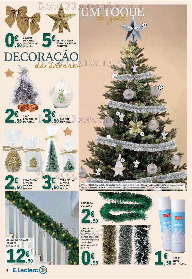 Antevisão Folheto E-LECLERC Bazar Natal Promoções de 5 novembro a 24 dezembro