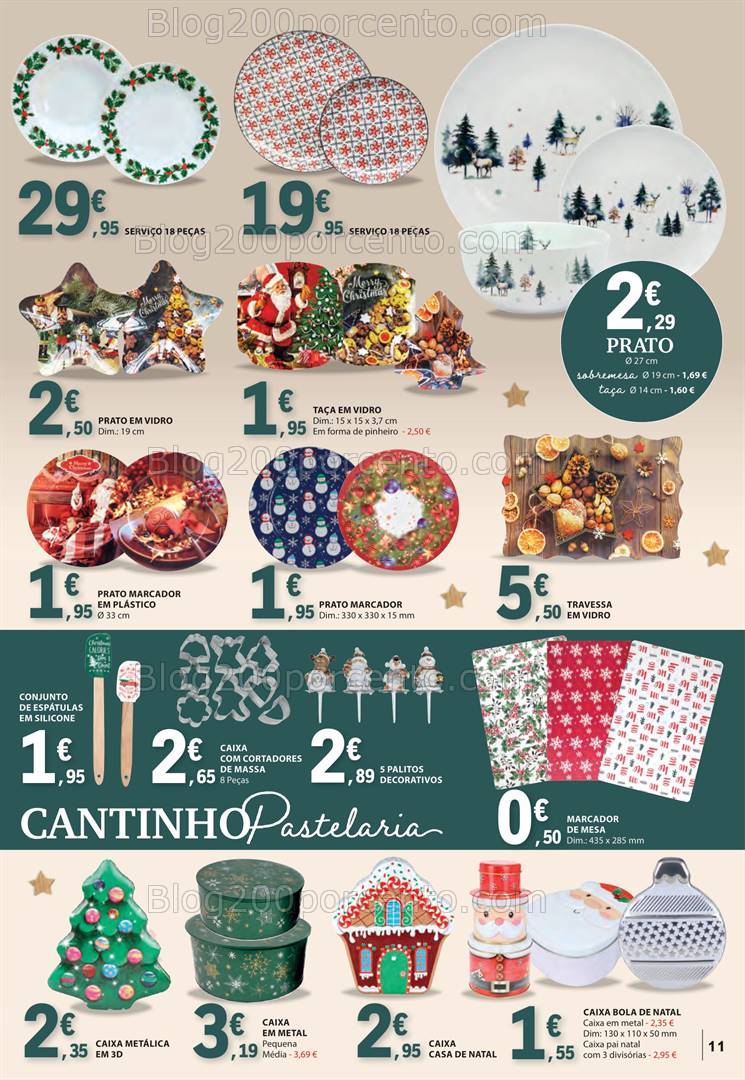 Antevisão Folheto E-LECLERC Bazar Natal Promoções de 5 novembro a 24 dezembro