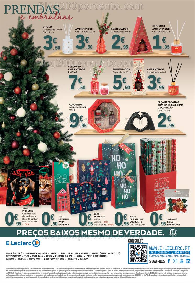 Antevisão Folheto E-LECLERC Bazar Natal Promoções de 5 novembro a 24 dezembro