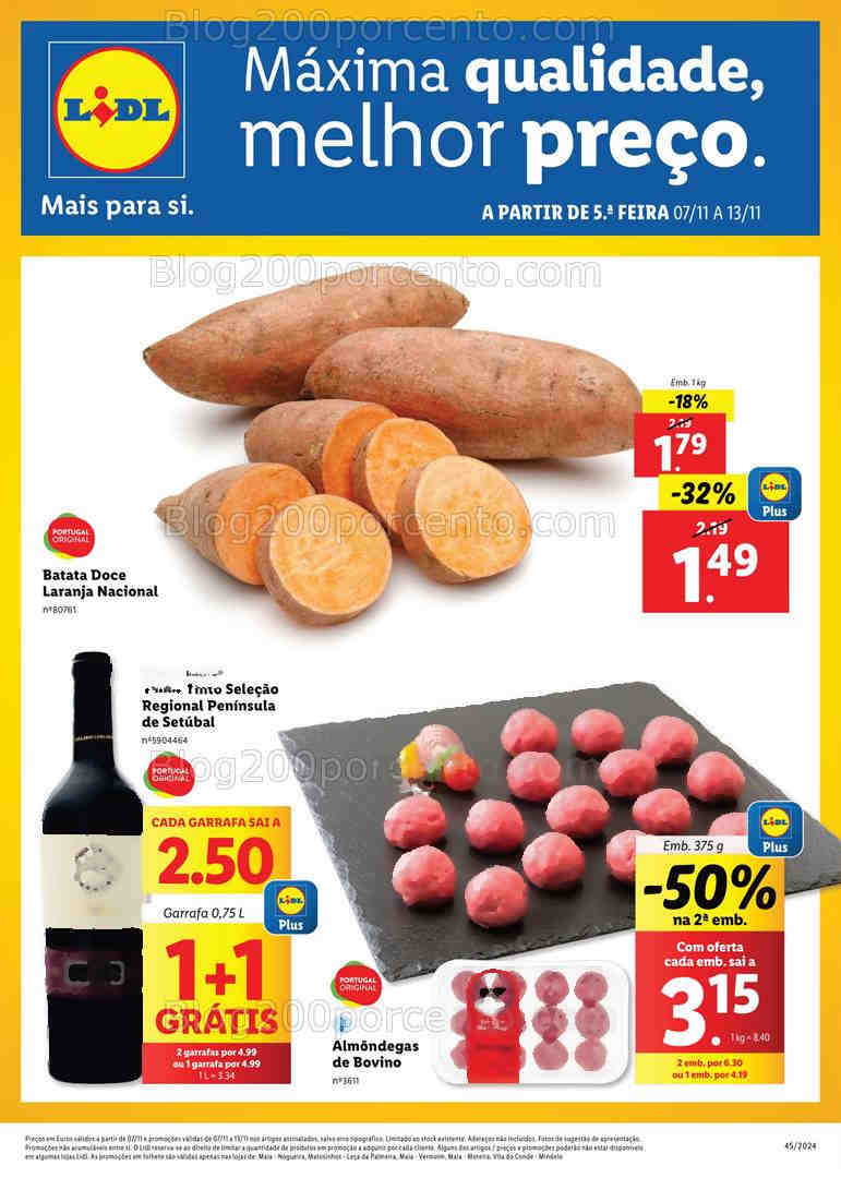 Antevisão Folheto LIDL Extra Maia Promoções de 7 a 13 novembro