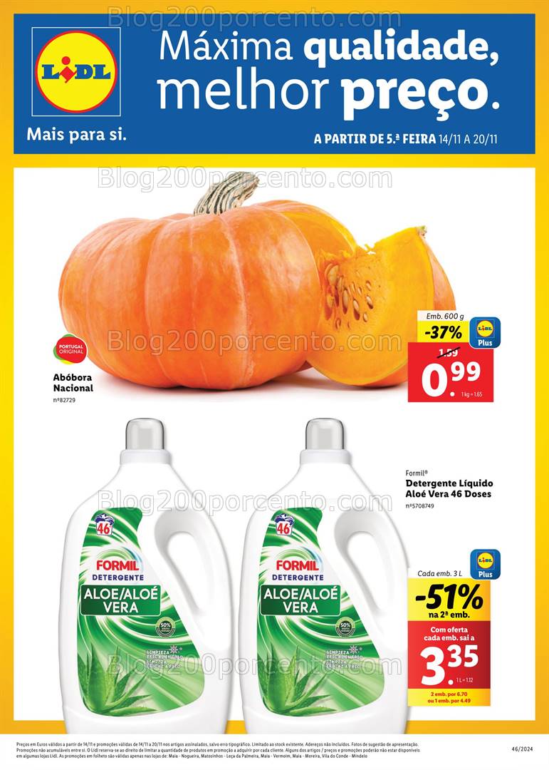 Antevisão Folheto LIDL Extra Maia Promoções de 14 a 20 novembro