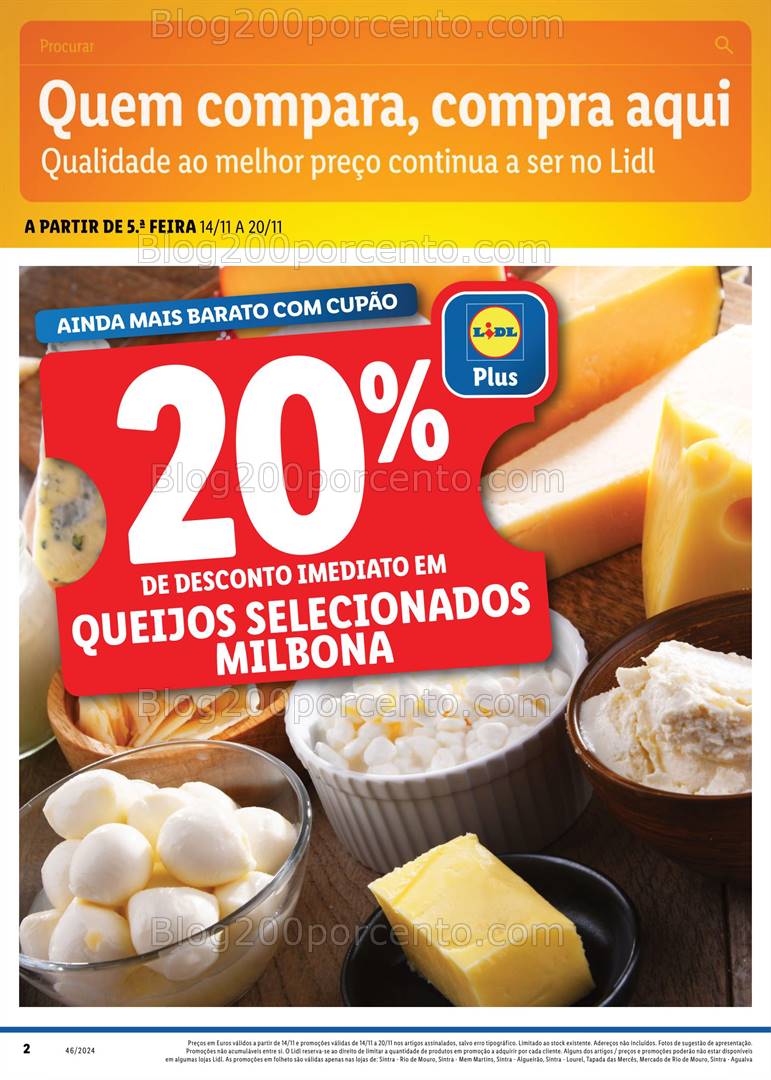 Antevisão Folheto LIDL Extra Sintra Promoções de 14 a 20 novembro