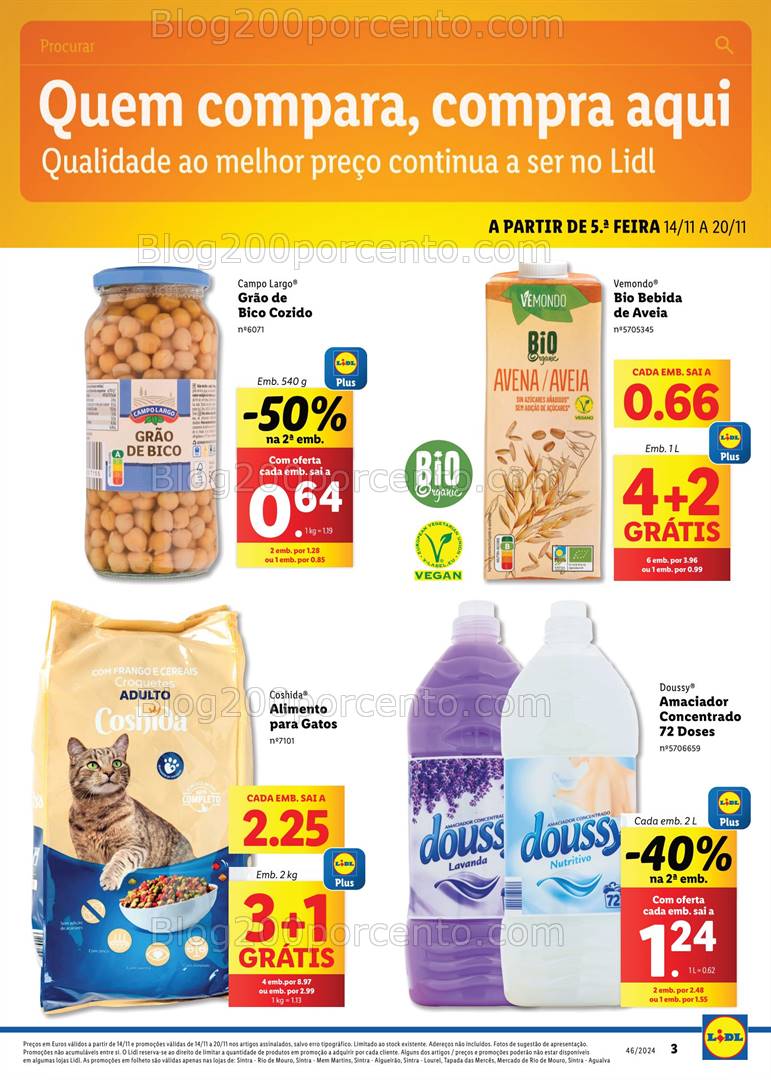 Antevisão Folheto LIDL Extra Sintra Promoções de 14 a 20 novembro