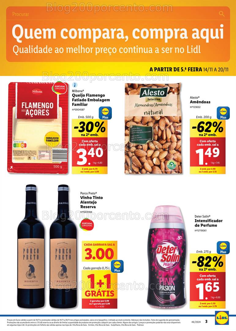 Antevisão Folheto LIDL Extra VNG Promoções de 14 a 20 novembro