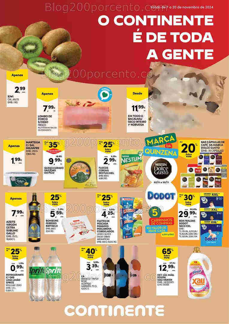 Antevisão Folheto CONTINENTE Açores Promoções de 7 a 20 novembro