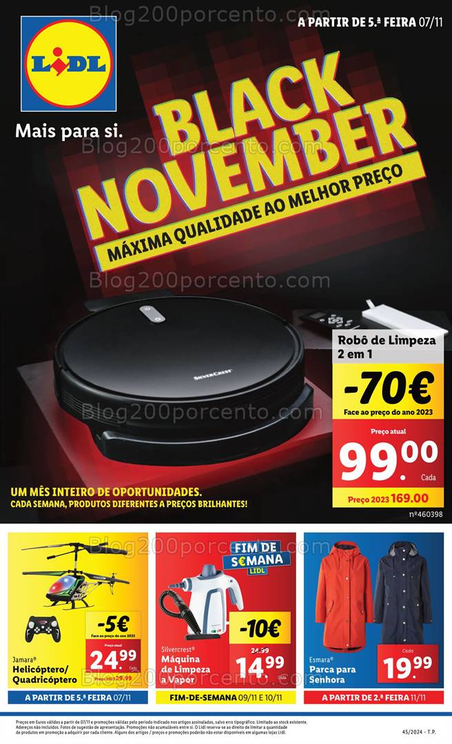 Antevisão Folheto LIDL Bazar Promoções de 7 a 13 novembro