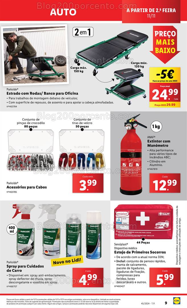 Antevisão Folheto LIDL Bazar Promoções de 7 a 13 novembro