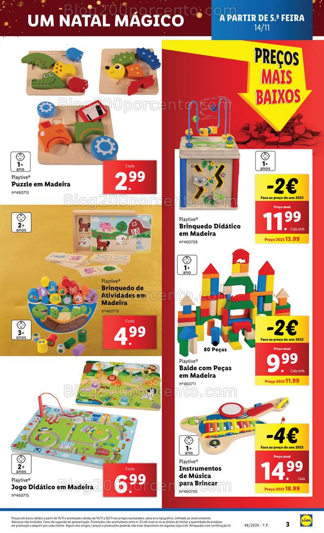 Antevisão Folheto LIDL Natal Mágico Promoções de 14 a 20 novembro