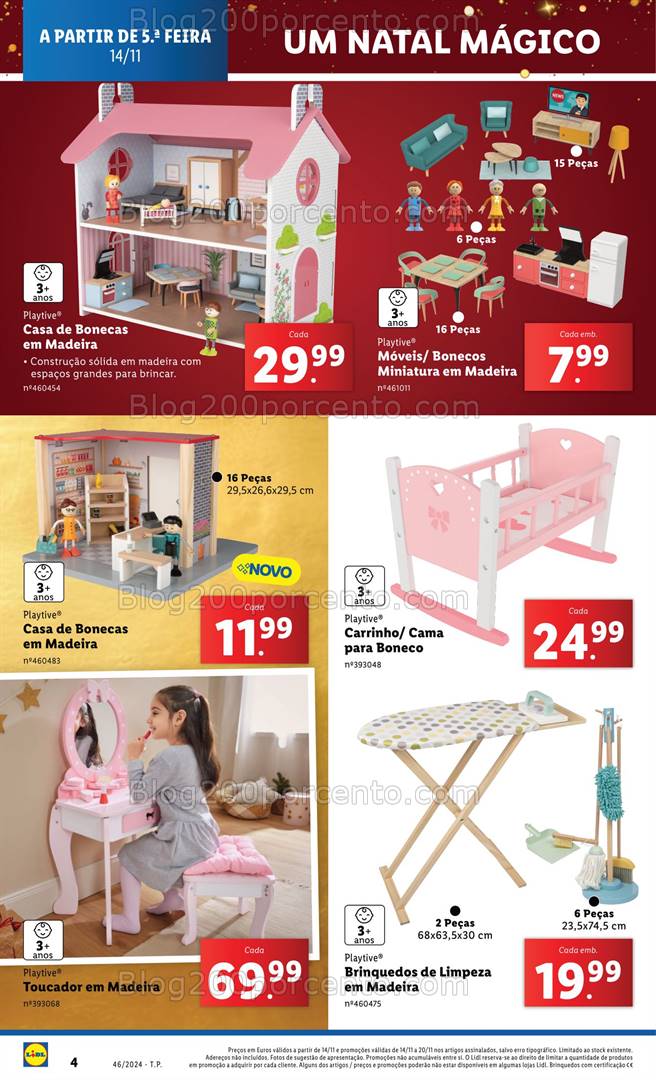 Antevisão Folheto LIDL Natal Mágico Promoções de 14 a 20 novembro