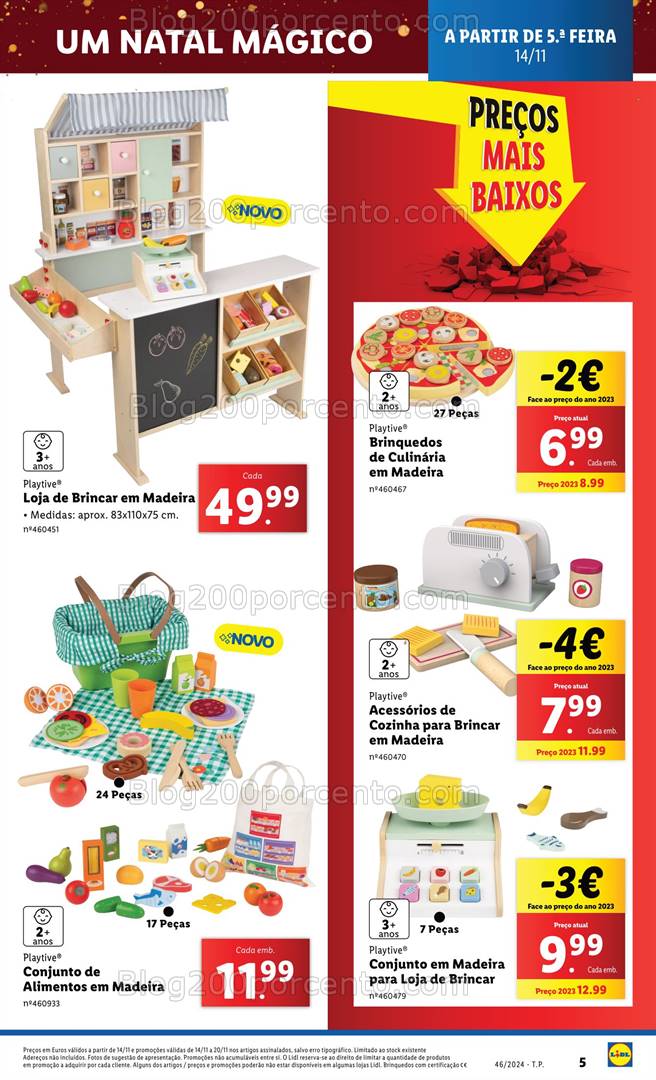 Antevisão Folheto LIDL Natal Mágico Promoções de 14 a 20 novembro