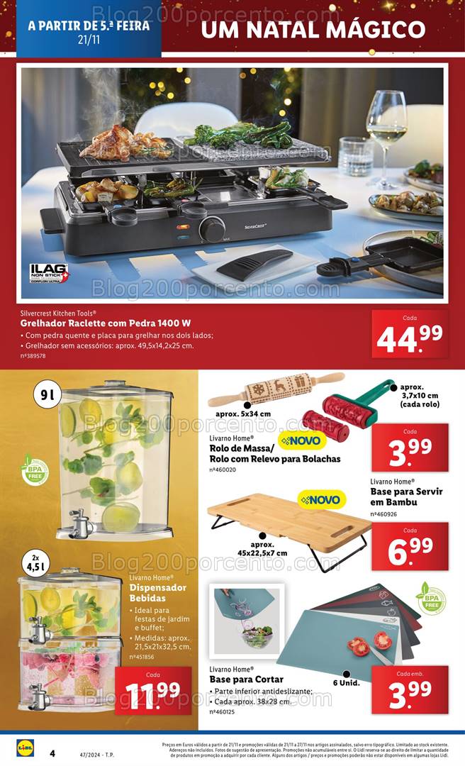 Antevisão Folheto LIDL Bazar Promoções de 21 a 27 novembro