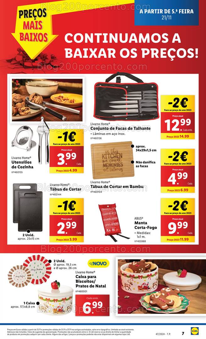 Antevisão Folheto LIDL Baixa de Preços Promoções de 21 a 27 novembro