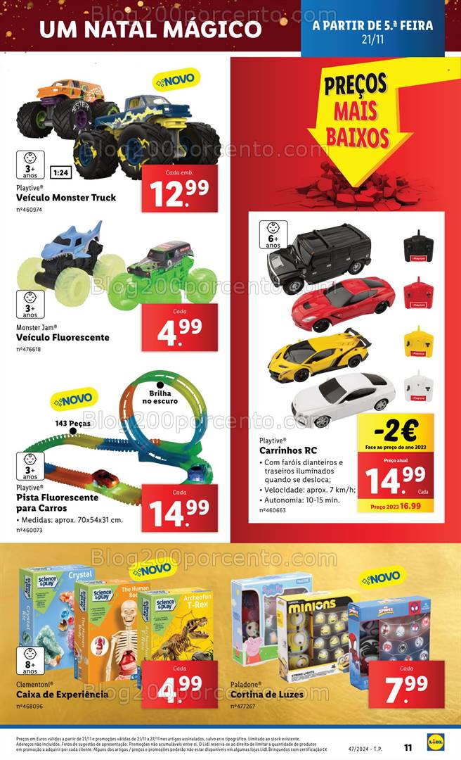 Antevisão Folheto LIDL Brinquedos Promoções a partir de 21 novembro