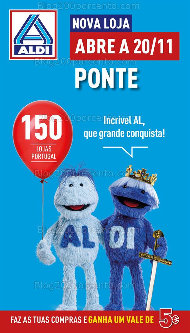 Antevisão Folheto ALDI Saldos de Abertura Promoções de 20 a 26 novembro