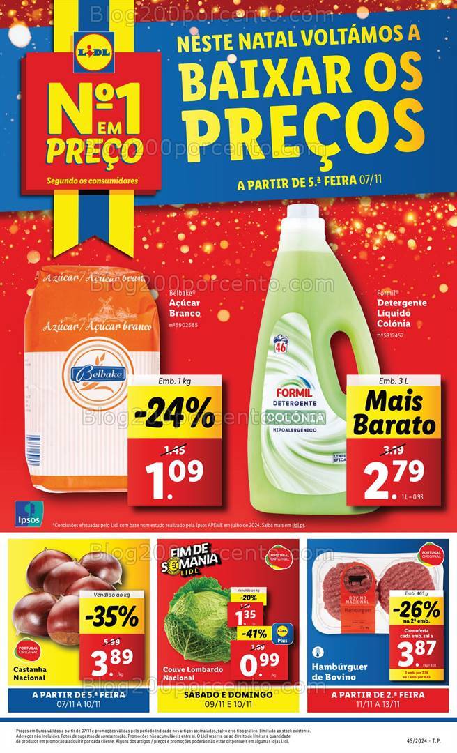 Antevisão Folheto LIDL Promoções de 7 a 13 novembro