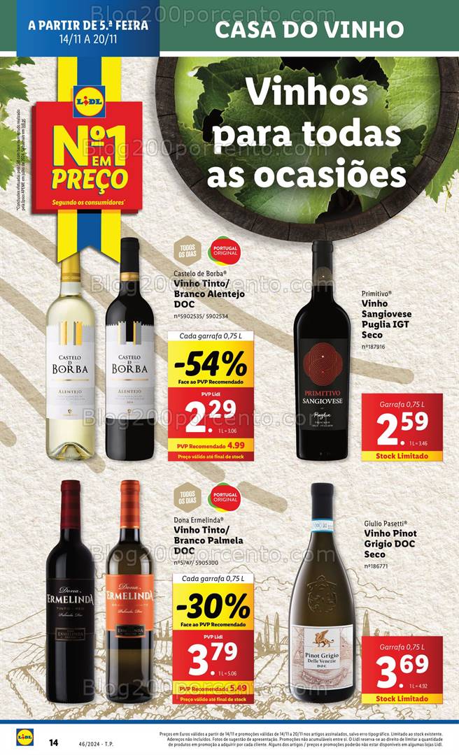 Antevisão Folheto LIDL Promoções de 14 a 20 novembro