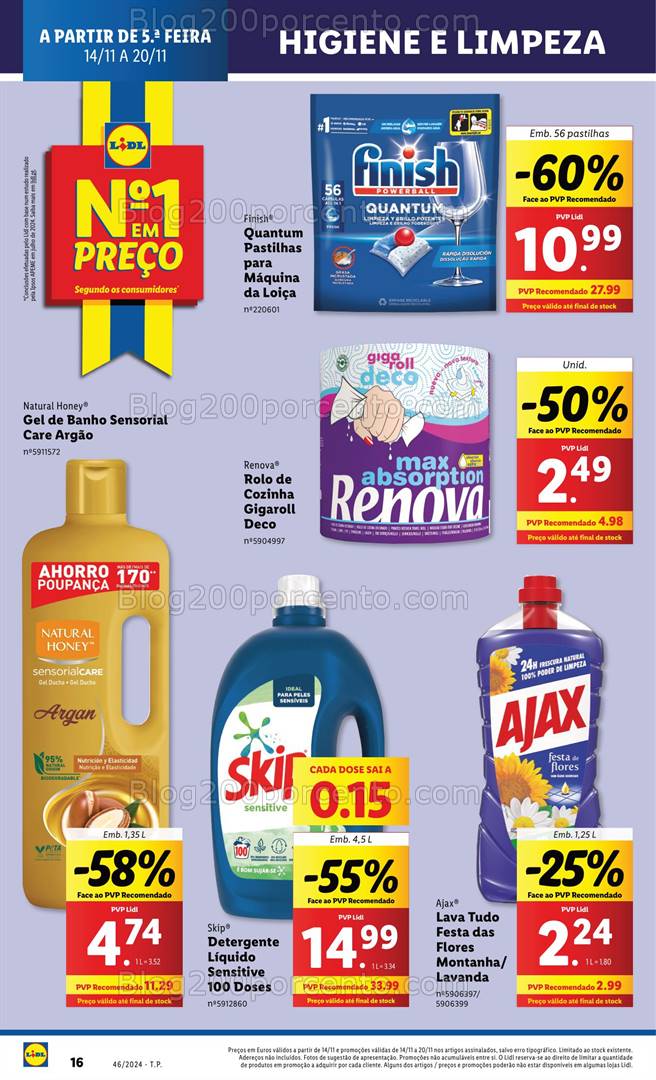 Antevisão Folheto LIDL Promoções de 14 a 20 novembro