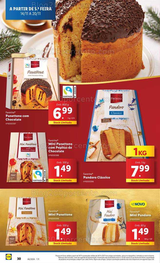 Antevisão Folheto LIDL Natal Promoções de 14 a 20 novembro