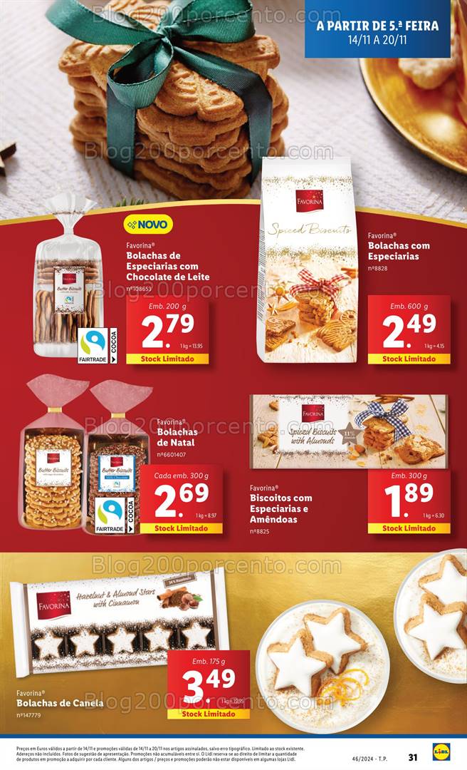 Antevisão Folheto LIDL Natal Promoções de 14 a 20 novembro