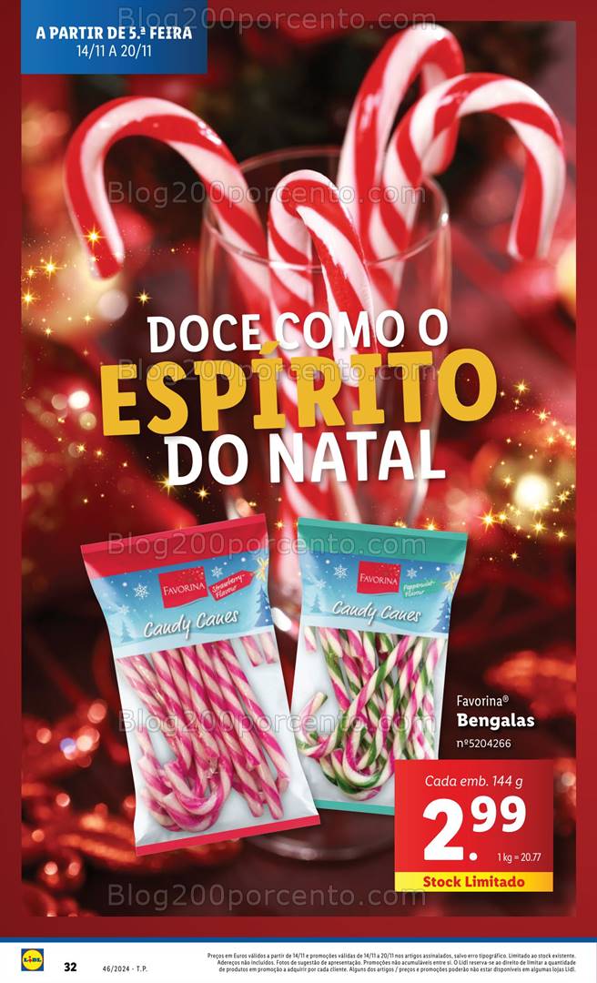 Antevisão Folheto LIDL Natal Promoções de 14 a 20 novembro