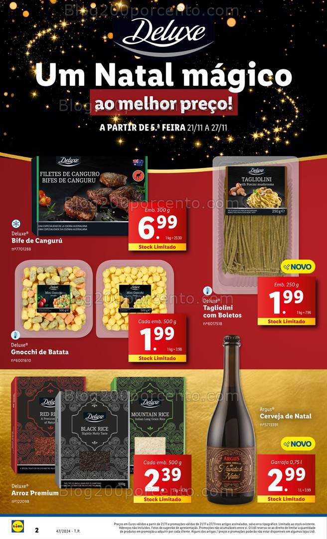Antevisão Folheto LIDL Natal Promoções de 21 a 27 novembro