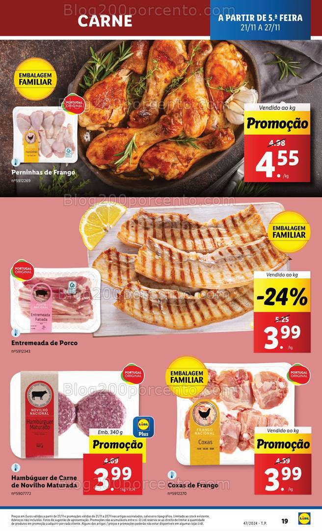Antevisão Folheto LIDL Promoções de 21 a 27 novembro