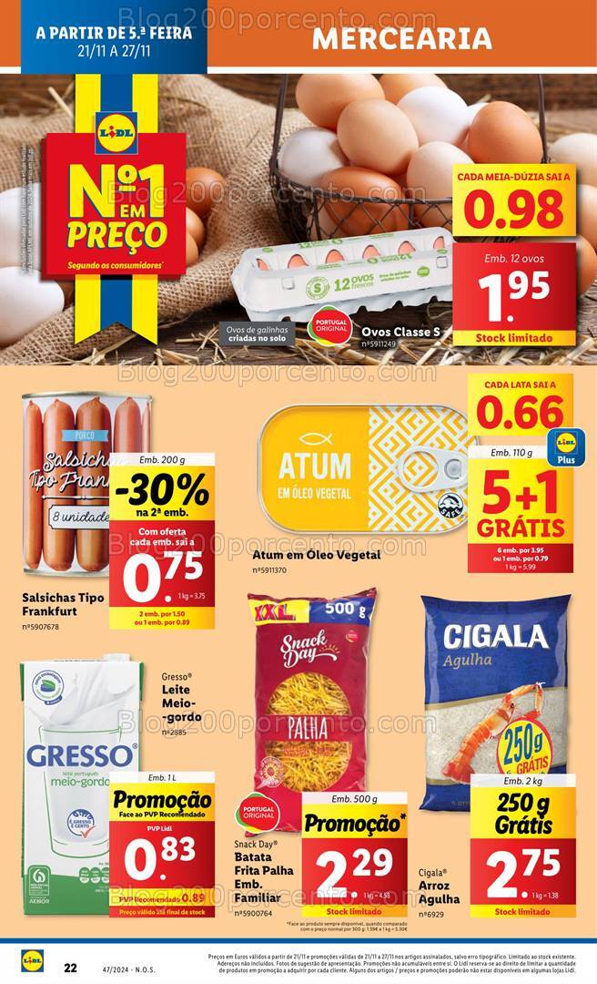 Antevisão Folheto LIDL Promoções de 21 a 27 novembro