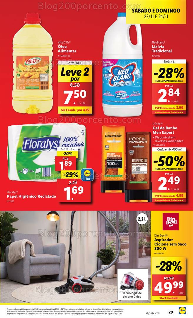 Antevisão Folheto LIDL Promoções Fim de Semana - 23 e 24 novembro