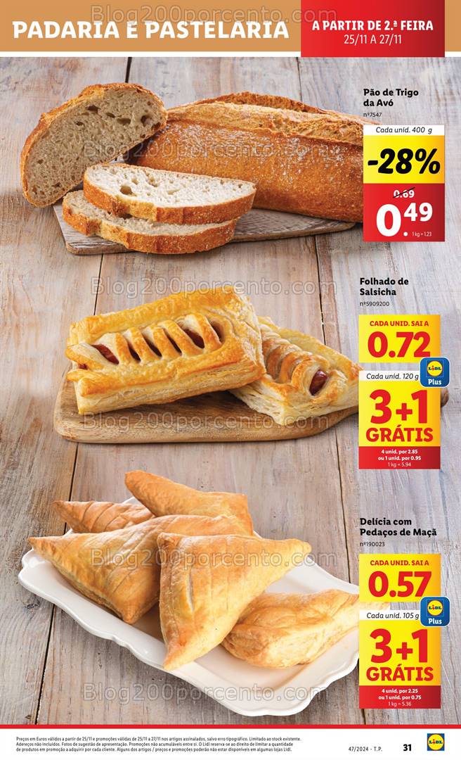 Antevisão Folheto LIDL Supermercado Promoções de 25 a 27 novembro