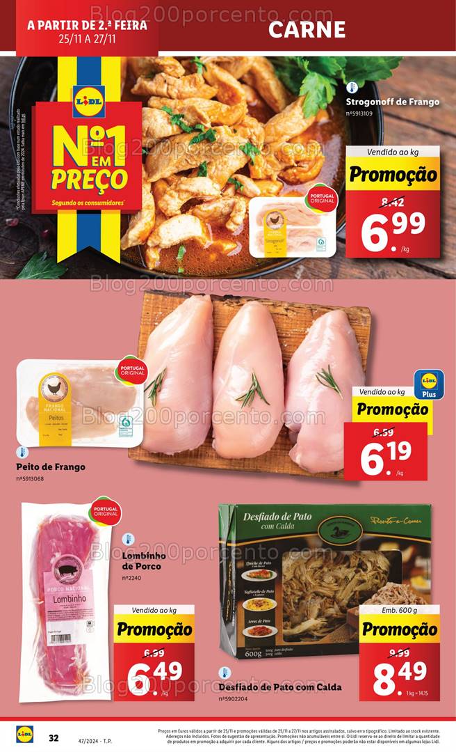 Antevisão Folheto LIDL Supermercado Promoções de 25 a 27 novembro