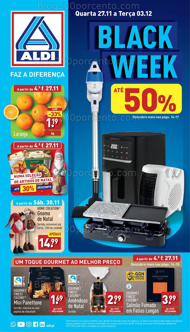 Antevisão Folheto ALDI Promoções 27 novembro a 3 dezembro